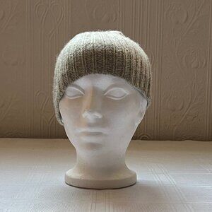 Vintage Club Monaco 100% cashmere winter hat beanie - Grey